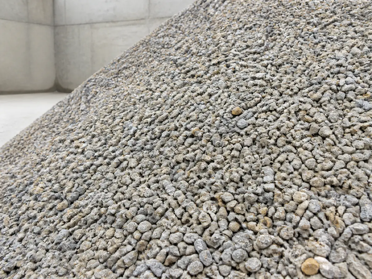 Gravier gris destiné à une livraison pour un chantier à Toulouse